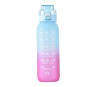 1000ml Large Capacity Tritan Water Mug Gradient Color Outdoor Sports Water Bottl