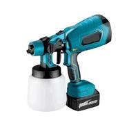 1000ML Pistola A Spruzzo Elettrica Cordless Spruzzatore Di Vernice Mobili For Auto Domestico Controllo Del Flusso Strumento Potere For Batteria 18V Effetto Spruzzatura Preciso(1 Battery)