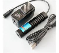 1000mw Laser ad alta potenza Modulo 445 / 450nm 1W Blu Diodo Dot Laser 12V / Adattatore & 22x90mm