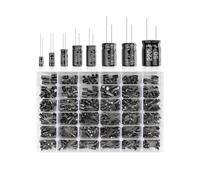 1000pcs 36 Values Aluminum Electrolytic Capacitor Assortment Box Kit 0.1uF 16V-50V 0.1uF-1000uF Capacitors 4.7uF 10uF 22uF 33uF MQXFCZUX