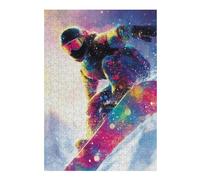 1000pcs(38x26cm) Puzzle Per Adolescenti Colorful Snowboarder Art Print Puzzle Per Adulti Gioco Pratico Decorazione Perfetta Difficile Da Completare 1000pcs(38x26cm)