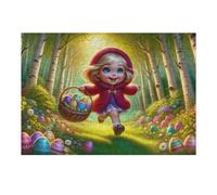 1000pcs(38x26cm) Puzzle Per Adolescenti Easter Egg Hunt in Forest Puzzle Per Adulti Giochi Divertenti Vacanza A Casa Passatempo Sfida Da Completare 1000pcs(38x26cm)