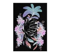 1000pcs(38x26cm) Puzzle Per Adolescenti Exotic Black Light Flowers Puzzle Per Adulti, Giocattoli Antistress, Decorazione Murale, Regali Di Natale E Compleanno 1000pcs(38x26cm)