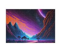 1000pcs(38x26cm) Puzzle Per Adolescenti Neon Landscape Dream Puzzle Per Adulti, Gioco Rompicapo, Ma Divertente E Spiritoso, Regali Per Amici E Familiari 1000pcs(38x26cm)