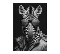 1000pcs(38x26cm) Puzzle Per Adolescenti Puzzle Cool Zebra Modern Black Puzzle Per Adulti Gioco Per Famiglie Taglio Di Precisione Per Compleanno, Natale 1000pcs(38x26cm)
