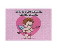 1000pcs(38x26cm) Puzzle Per Adolescenti Puzzle Grumpy Cupid Valentines Card Puzzle Fai Da Te Giocattoli Per Il Divertimento in Famiglia Regali Unici Per Compleanno E Natale 1000pcs(38x26cm)