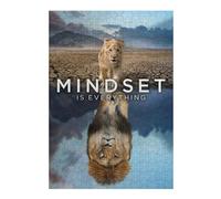1000pcs(38x26cm) Puzzle Per Adolescenti Puzzle Mindset Is Everything Lion Puzzle Fai Da Te Giocattoli Per Il Divertimento in Famiglia Regali Unici Per Compleanno E Natale 1000pcs(38x26cm)