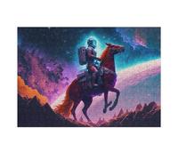 1000pcs(38x26cm) Puzzle Per Adolescenti Space Astronaut Riding Puzzle Per Adolescenti Gioco Rompicapo Regalo Di Compleanno Attività Divertenti A Casa 1000pcs(38x26cm)
