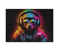 1000pcs(38x26cm) Puzzle Per Adolescenti Techno Dj Teddy Bear Puzzle Per Adolescenti: Giocattoli Antistress, Un'opera D'arte, Attività Divertenti Da Fare A Casa 1000pcs(38x26cm)