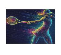 1000pcs(38x26cm) Puzzle Per Adolescenti Tennis Player in Motion Puzzle Per Adulti Gioco Pratico Assemblaggio Di Modelli Regali Unici Per Compleanni E Occasioni Speciali 1000pcs(38x26cm)