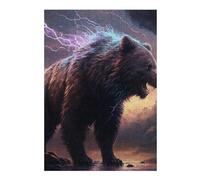 1000pcs(38x26cm) Puzzle Per Adolescenti Thundering Beast The Electric Bear Puzzle Per Adulti Giochi Divertenti Vacanza A Casa Passatempo Sfida Da Completare 1000pcs(38x26cm)