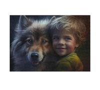 1000pcs(38x26cm) Puzzle Per Adolescenti Wolf And Boy Puzzle Per Adolescenti Gioco Rompicapo Regalo Di Compleanno Attività Divertenti A Casa 1000pcs(38x26cm)