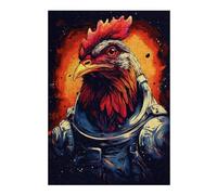 1000pcs(38x26cm) Puzzle Per Adulti Space Chicken Suit Puzzle Per Adolescenti Giochi Rilassanti Antistress Interazione Genitore-figlio 1000pcs(38x26cm)