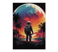 1000pcs(38x26cm) Puzzle Per Adulti Space Explorer on Exotic Beach Puzzle Per Adolescenti Giochi Rilassanti Antistress Difficili E Stimolanti 1000pcs(38x26cm)