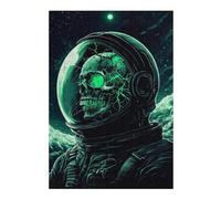1000pcs(38x26cm) S Puzzle Per Adolescenti Space Horror Astronaut Skull Art Puzzle Per Adulti, Giocattoli Antistress, Regali Che Migliorano La Memoria Per Amici E Familiari 1000pcs(38x26cm) S