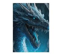 1000pcs(52x38cm) Puzzle Per Adolescenti Blue Ice Dragon Fantasy Artwork -1 Puzzle Per Adolescenti Giochi Per Famiglie Ma Divertenti E Umoristici Regali Per Ridurre Lo Stress 1000pcs(52x38cm)
