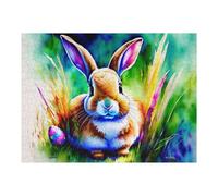 1000pcs(52x38cm) Puzzle Per Adolescenti Colorful Easter Bunny Painting Puzzle Per Adulti, Gioco Rompicapo, Ma Divertente E Spiritoso, Regali Per Amici E Familiari 1000pcs(52x38cm)