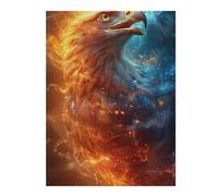 1000pcs(52x38cm) Puzzle Per Adolescenti Eagle Spirit Fire Art Puzzle Per Adolescenti Giocattolo Decorazione Da Parete Regali Per Donne Sfida Educativa 1000pcs(52x38cm)