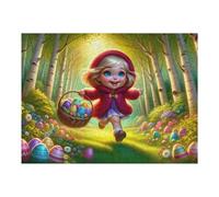 1000pcs(52x38cm) Puzzle Per Adolescenti Easter Egg Hunt in Forest Puzzle Per Adulti Gioco Rompicapo Analisi E Logica Difficile E Sfida 1000pcs(52x38cm)