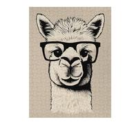 1000pcs(52x38cm) Puzzle Per Adolescenti Funny Hipster Alpaca Puzzle Per Adolescenti Giocattoli Fai Da Te Regalo Di Compleanno Regali Unici Per Compleanno E Natale 1000pcs(52x38cm)