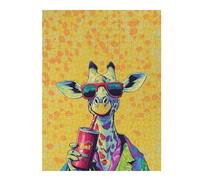 1000pcs(52x38cm) Puzzle Per Adolescenti Giraffe Drinking Soda Pop Puzzle Per Adulti Giochi Rilassanti Decorazione Murale Ideale Come Regalo 1000pcs(52x38cm)