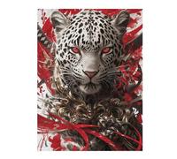 1000pcs(52x38cm) Puzzle Per Adolescenti Leopard Power Art Print Puzzle Per Adolescenti Giochi Per Famiglie Ma Divertenti E Umoristici Regali Per Ridurre Lo Stress 1000pcs(52x38cm)