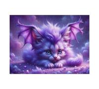1000pcs(52x38cm) Puzzle Per Adolescenti Magical Fantasy Kitten Puzzle Per Adolescenti Gioco Rompicapo Regalo Di Compleanno Attività Divertenti A Casa 1000pcs(52x38cm)