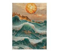 1000pcs(52x38cm) Puzzle Per Adolescenti Puzzle Amber Ocean Sunset Puzzle Per Adulti Gioco Per Famiglie Taglio Di Precisione Per Compleanno, Natale 1000pcs(52x38cm)