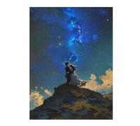 1000pcs(52x38cm) Puzzle Per Adolescenti Puzzle Bride And Groom Under The Galaxy Puzzle Giochi Divertenti Decorazione Murale Regali Unici Per Compleanni 1000pcs(52x38cm)
