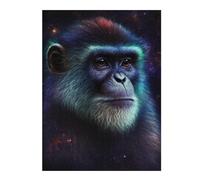 1000pcs(52x38cm) Puzzle Per Adolescenti Puzzle Cosmic Monkey Portrait-2 Puzzle Per Adolescenti Giochi Rilassanti Perfetto Come Regalo Per Tutta La Famiglia 1000pcs(52x38cm)
