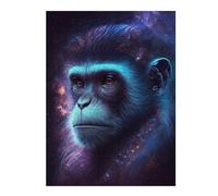 1000pcs(52x38cm) Puzzle Per Adolescenti Puzzle Cosmic Monkey Portrait Puzzle Per Adulti Giochi Rilassanti Taglio Di Precisione Interazione Genitore-figlio 1000pcs(52x38cm)