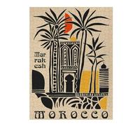 1000pcs(52x38cm) Puzzle Per Adolescenti Puzzle Marrakesh, Morocco Travel Poster Puzzle Giochi Divertenti Decorazione Murale Regali Unici Per Compleanni 1000pcs(52x38cm)