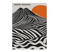 1000pcs(52x38cm) Puzzle Per Adolescenti Puzzle Mount Vesuvius Abstract Art Puzzle Per Adulti Gioco Per Famiglie Taglio Di Precisione Per Compleanno, Natale 1000pcs(52x38cm)