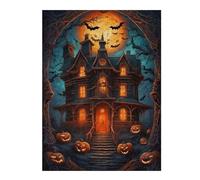 1000pcs(52x38cm) Puzzle Per Adolescenti Puzzle Spooky Halloween Haunted House Puzzle Per Adulti Giocattoli Fai Da Te Regali Per Donne È Ideale Come Regalo 1000pcs(52x38cm)