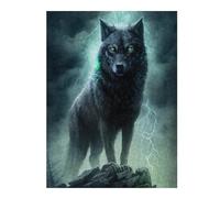 1000pcs(52x38cm) Puzzle Per Adolescenti Puzzle Thunder Wolf Fantasy Art Print Puzzle Per Adulti Giochi Rilassanti Migliora La Memoria Regali Unici Per Compleanni E Regali 1000pcs(52x38cm)
