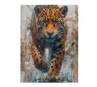 1000pcs(52x38cm) Puzzle Per Adolescenti Puzzle Wild Leopard Abstract Art Print Puzzle Per Adulti Giochi Rilassanti Per Divertimento in Famiglia Per Compleanno, Natale 1000pcs(52x38cm)