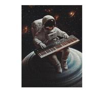 1000pcs(52x38cm) Puzzle Per Adolescenti Space Musician Astronaut Playing Keyboard in Orbit Puzzle Per Adulti Giochi Per Famiglie Gara Di Velocità Delle Mani Attività Divertenti A Casa 1000pcs(52x38cm)