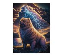1000pcs(52x38cm) Puzzle Per Adolescenti Thundering Chow Chow Majesty Puzzle Per Adulti Gioco Pratico Decorazione Perfetta Difficile Da Completare 1000pcs(52x38cm)