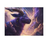 1000pcs(52x38cm) Puzzle Per Adolescenti Thundering Horned Beast Puzzle Per Adulti Gioco Rompicapo Analisi E Logica Difficile E Sfida 1000pcs(52x38cm)