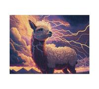 1000pcs(52x38cm) Puzzle Per Adolescenti Thundering Llama Majesty Puzzle Per Adulti Gioco Rompicapo Analisi E Logica Difficile E Sfida 1000pcs(52x38cm)