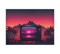 1000pcs(52x38cm) Puzzle Per Adolescenti Watching The Neon World Puzzle Per Adulti Gioco Pratico Assemblaggio Di Modelli Regali Unici Per Compleanni E Occasioni Speciali 1000pcs(52x38cm)