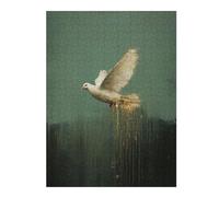 1000pcs(52x38cm) Puzzle Per Adolescenti White Dove Painting Artwork Puzzle Per Adulti Giochi Per Famiglie Gara Di Velocità Delle Mani Attività Divertenti A Casa 1000pcs(52x38cm)