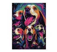1000pcs(52x38cm) Puzzle Per Adulti Colorful Beagle Compilation Puzzle Per Adolescenti Giochi Rilassanti Antistress Interazione Genitore-figlio 1000pcs(52x38cm)