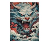 1000pcs(52x38cm) Puzzle Per Adulti Japanese Dragon Tattoo Design Puzzle Per Adolescenti Giochi Rilassanti Antistress Difficili E Stimolanti 1000pcs(52x38cm)