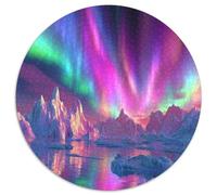 1000pcs (67.5x67.5cm) Aurora boreale with Large Glaciers And Small Islands Jigsaw, Puzzle Fai Da Te Per Adulti E Folla Dai 14 Anni in Su