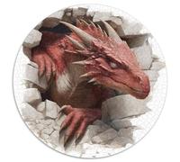 1000pcs (67.5x67.5cm) Large Mature Dragos Crawling Out of Cracks And Rubble Jigsaw, Puzzle Fai Da Te Per Adulti E Folla Dai 14 Anni in Su
