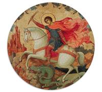 1000pcs (67.5x67.5cm) Puzzle Impossibili Cavalcando un cavallo bianco per uccidere il drago azzurro Decorazione Per La Casa. Rilassamento E Intelligence Per Adulti