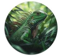 1000pcs (67.5x67.5cm) Puzzle Impossibili Fauna selvatica Iguana Verde nella Forestaa Decorazione Per La Casa. Rilassamento E Intelligence Per Adulti