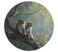 1000pcs (67.5x67.5cm) Puzzle Impossibili Macaco seduto su un albero nella foresta pluviale Decorazione Per La Casa. Rilassamento E Intelligence Per Adulti