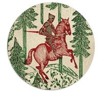 1000pcs (67.5x67.5cm) Puzzle Impossibili Old Stile medievale Cavaliere che Galoppa nella Foresta Decorazione Per La Casa. Rilassamento E Intelligence Per Adulti
